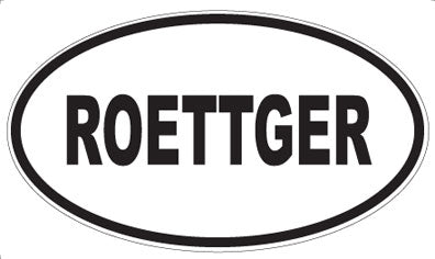 ROETTGER - Oval Sticker