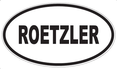 ROETZLER - Oval Sticker