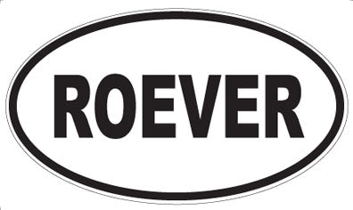ROEVER - Oval Sticker