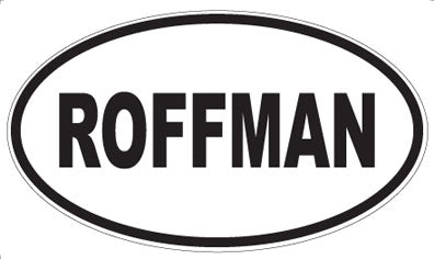 ROFFMAN - Oval Magnet