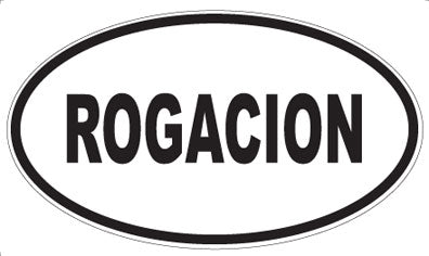 ROGACION - Oval Sticker