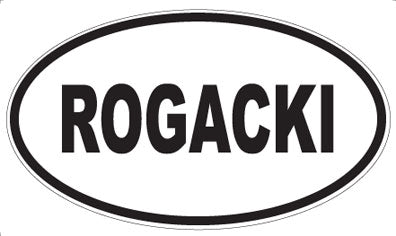 ROGACKI - Oval Sticker