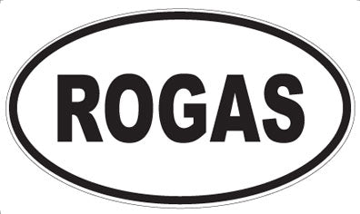 ROGAS - Oval Magnet