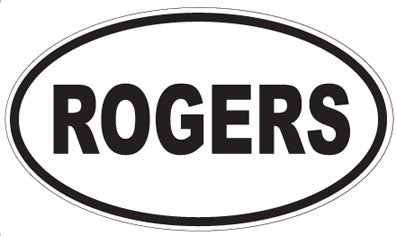 ROGERS - Oval Sticker