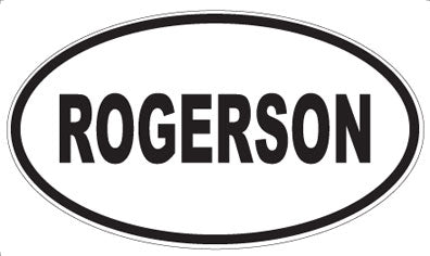 ROGERSON - Oval Sticker