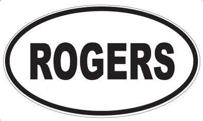 ROGERS - Oval Magnet