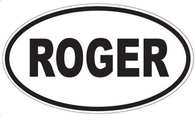 ROGER - Oval Magnet