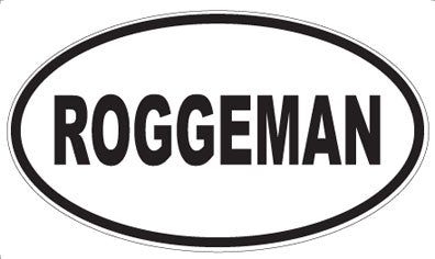 ROGGEMAN - Oval Sticker