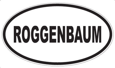 ROGGENBAUM - Oval Magnet