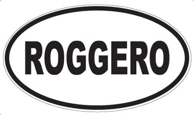 ROGGERO - Oval Sticker