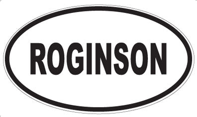ROGINSON - Oval Sticker