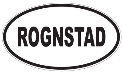 ROGNSTAD - Oval Magnet