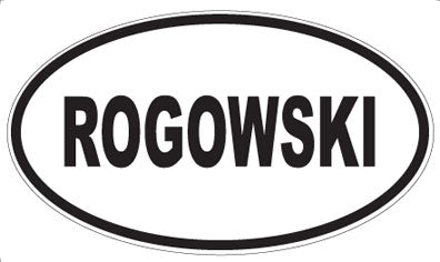 ROGOWSKI - Oval Sticker