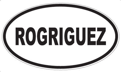 ROGRIGUEZ - Oval Magnet