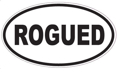 ROGUED - Oval Sticker