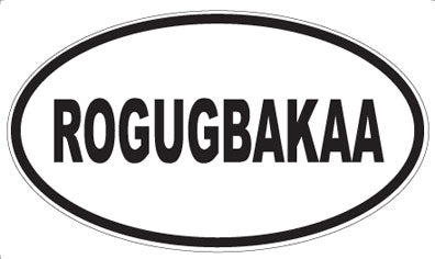 ROGUGBAKAA - Oval Sticker