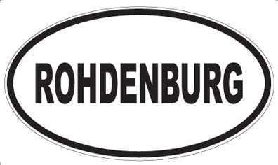 ROHDENBURG - Oval Magnet