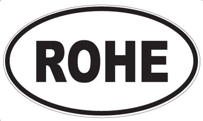ROHE - Oval Sticker