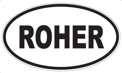 ROHER - Oval Sticker