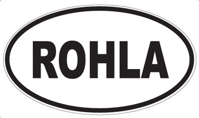 ROHLA - Oval Sticker