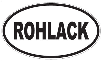 ROHLACK - Oval Sticker
