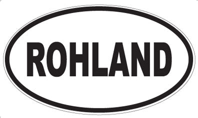 ROHLAND - Oval Sticker