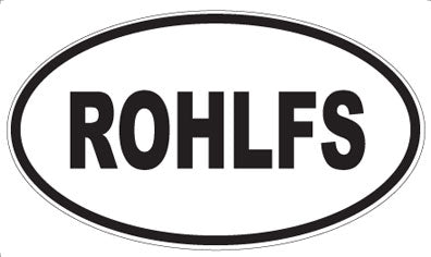 ROHLFS - Oval Sticker