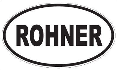 ROHNER - Oval Sticker
