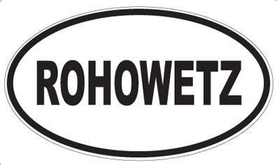 ROHOWETZ - Oval Magnet