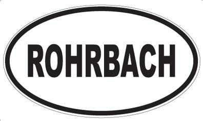 ROHRBACH - Oval Sticker