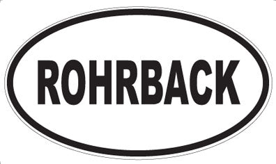 ROHRBACK - Oval Magnet