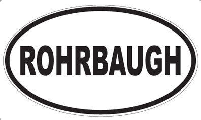 ROHRBAUGH - Oval Magnet