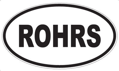 ROHRS - Oval Sticker