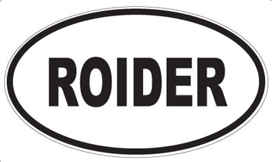 ROIDER - Oval Sticker