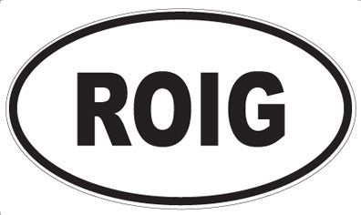 ROIG - Oval Magnet