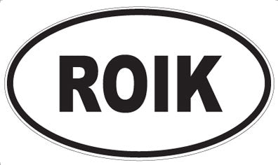 ROIK - Oval Sticker
