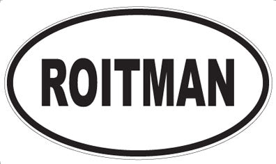 ROITMAN - Oval Sticker