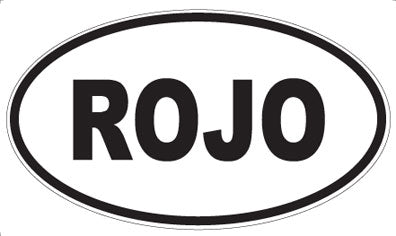 ROJO - Oval Sticker