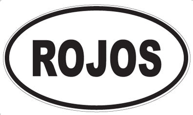 ROJOS - Oval Magnet