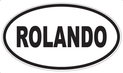 ROLANDO - Oval Sticker