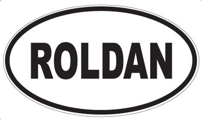 ROLDAN - Oval Sticker