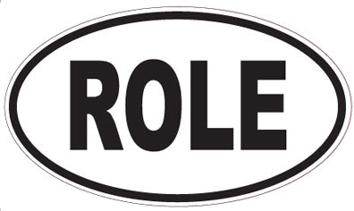 ROLE - Oval Sticker