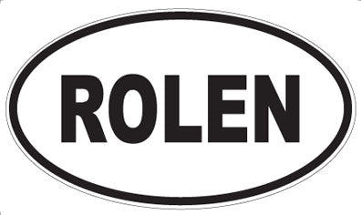 ROLEN - Oval Magnet