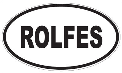 ROLFES - Oval Sticker