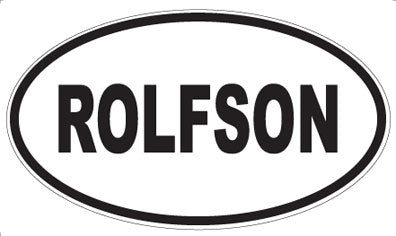 ROLFSON - Oval Sticker