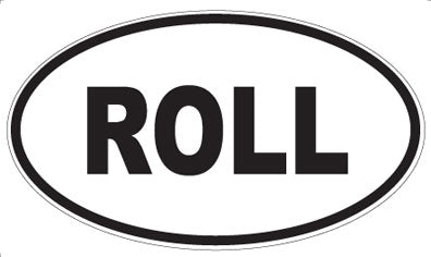 ROLL - Oval Sticker