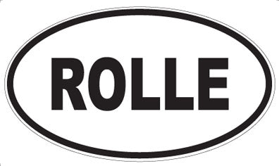 ROLLE - Oval Sticker