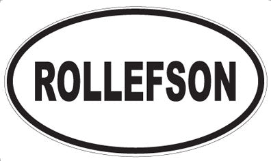 ROLLEFSON - Oval Sticker