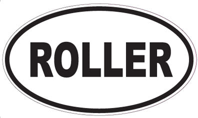 ROLLER - Oval Sticker
