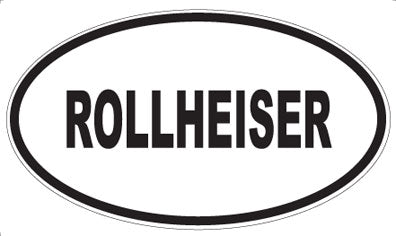 ROLLHEISER - Oval Magnet